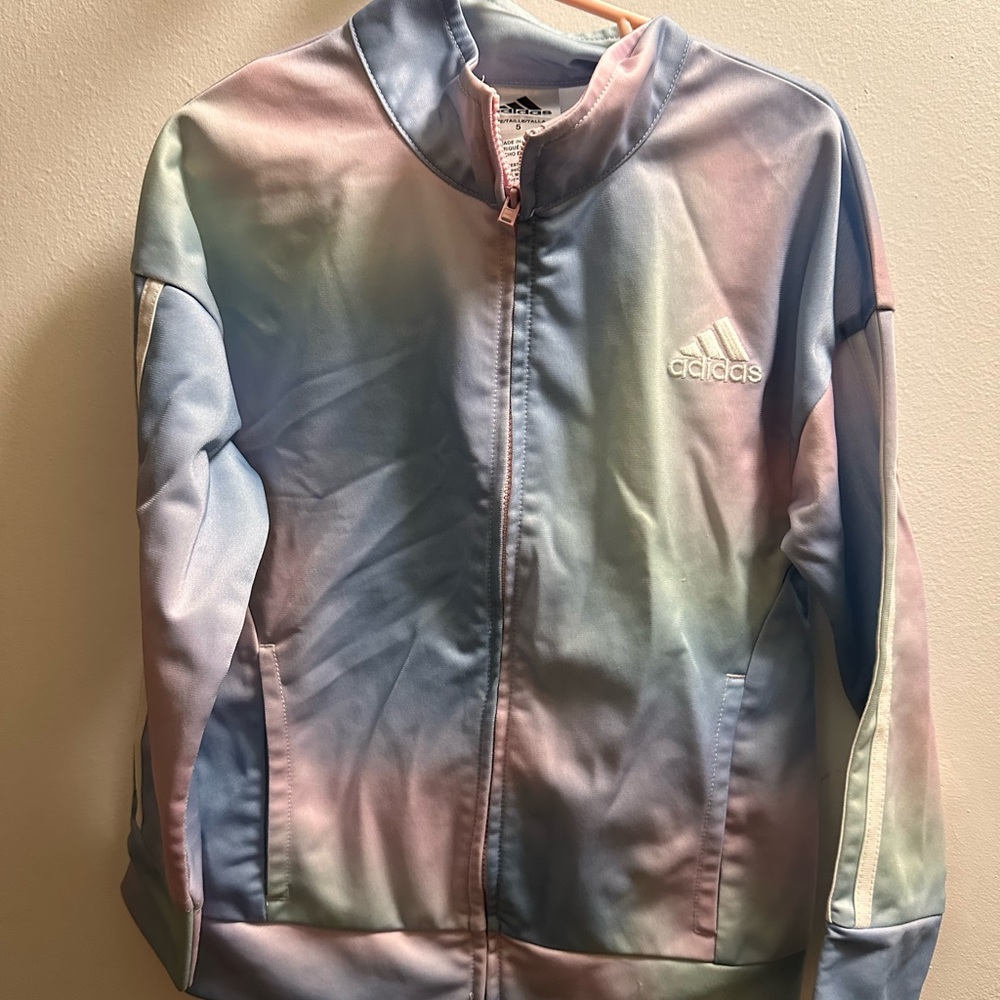 SIZE 5 - coat + 9 Various Adidas kids girls tops & bottoms+ 2 Star Wars shirts